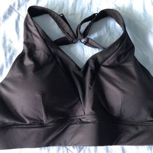 Zyia black adjustable mesh bra L